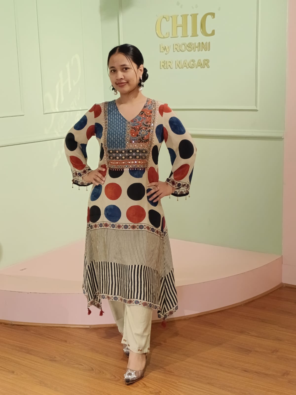 Ajrakh Print Kurta Pant Set